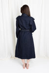 Denim trench coat